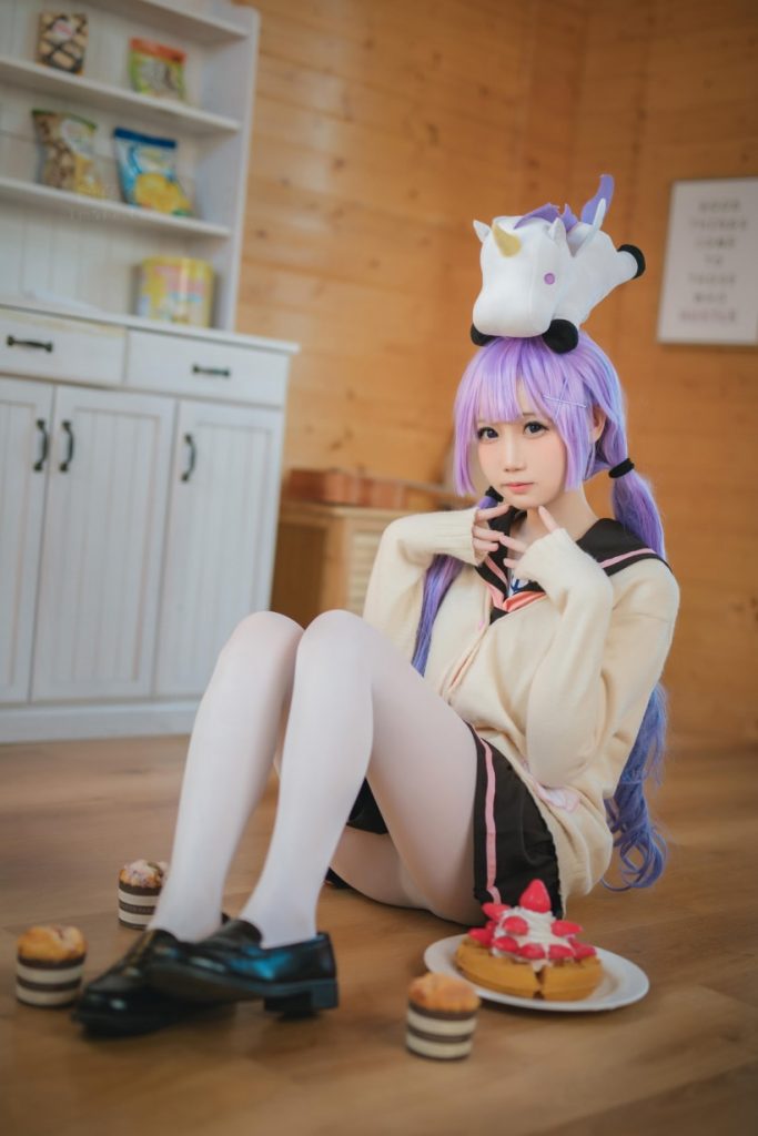 图片[2]-焖焖碳 NO.048 独角兽JK制服 [21P-51MB]-蜜桃啵啵