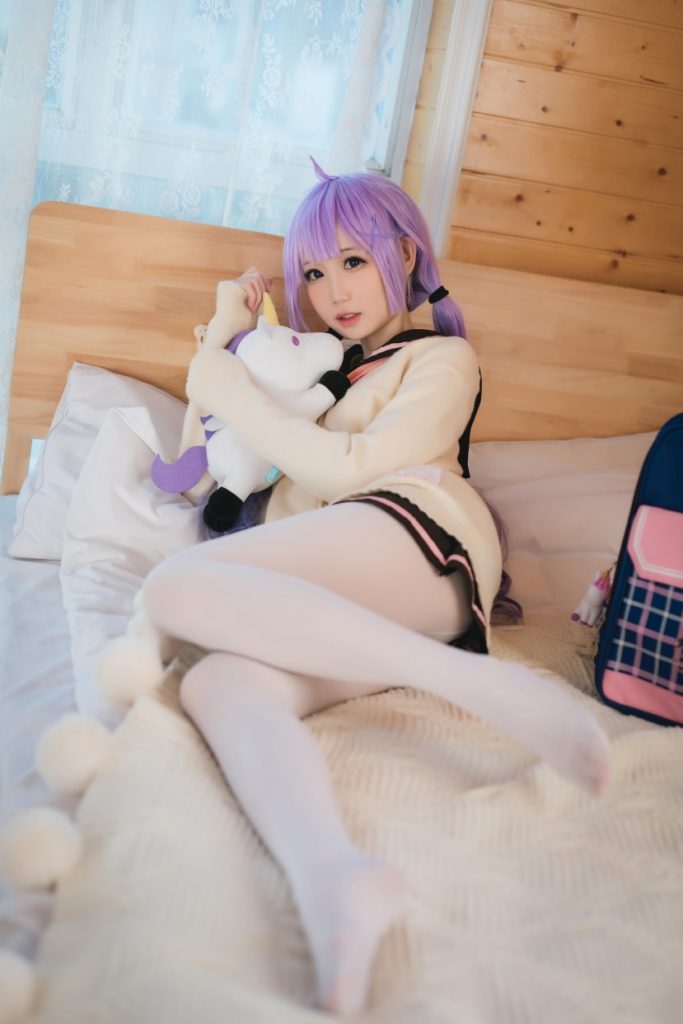 图片[1]-焖焖碳 NO.048 独角兽JK制服 [21P-51MB]-蜜桃啵啵